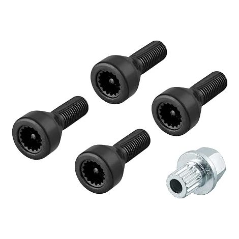 Locking Wheel Nuts Bolts Sets M12x1.5 Security Wheel Bolt Nut Set For 36136786419 36131180882 36136764057 E46 E87 E90 E60 (1/5)