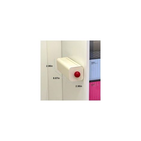 Contenitore per biancheria intima, scatola da parete per biancheria intima e calzini, per la casa, montaggio senza foratura, per camere da letto, bianco - Crezuo