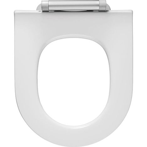 Pressalit Projecta D Solid Pro polygiène Lunette cuvette amortisseur sans couvercle blanc (1/3)