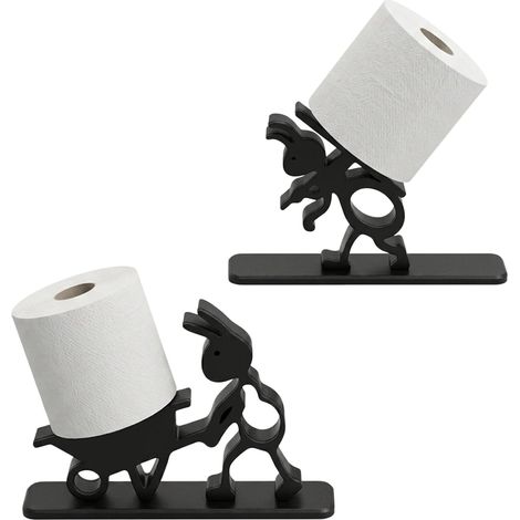 2pc Porte-Papier Toilette Fourmi 3D - Support Sopalin Décoratif en Forme d'Ant, Range-Rouleau WC pour Salle de Bain, Salon, Cuisine et Chambre,Accessoire WC Insolite et Cadeau Artisanal Créatif (1/5)