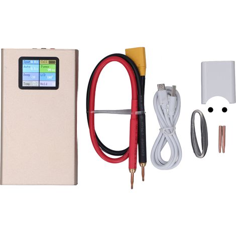 Poste de soudage par points Mini 1,8 pouces écran LCD couleur, soudeuse automatique pour packs de batteries, 100-240V avec prise UE, outil de soudure portable (1/5)