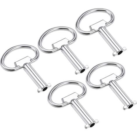 Électrique Coffret Clé Zinc Alliage Eau Mètre Boîte Clé Unique Voie Fendue 5Pcs (1/5)
