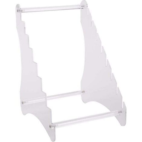 Présentoir à Couteaux en Acrylique Huit Couches Porte-Couteau de Poche Survie Chasse