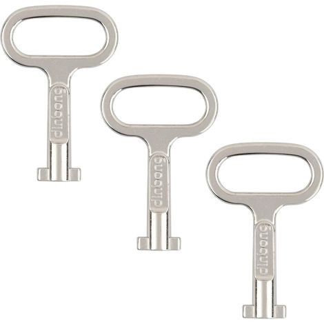 3 Pcs Clé à Fente en Métal, Clé Slotted Poubelle, Clé Utilitaire Multifonction Électrique Coffret Clé, Clé de Compteur de Gaz pour Boîte Électrique Gaz Eau Armoire de Compteur Électrique Boîte Armoire (1/5)