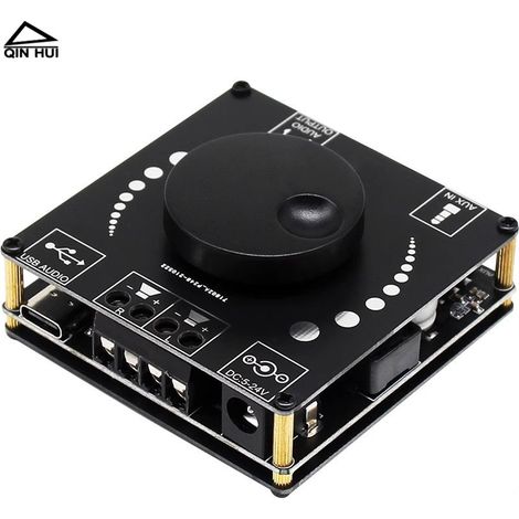 Carte d'amplificateur numérique Bluetooth 5.0, module de modification DIY pour haut-parleur stéréo double canal haute puissance 2 x 50 W