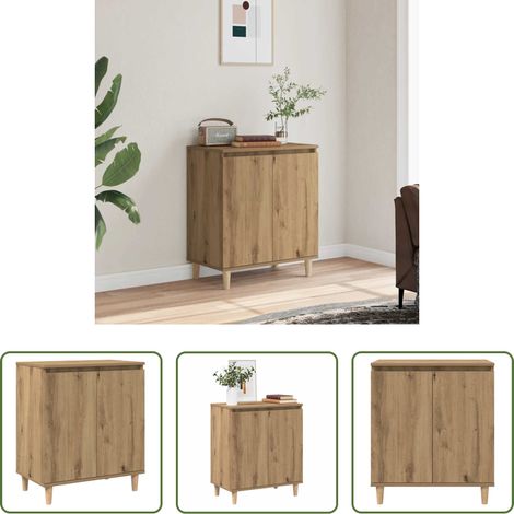 vidaXL Stauraum - Sideboard Artisan-Eiche 60x35x70 cm Holzwerkstoff (1/5)