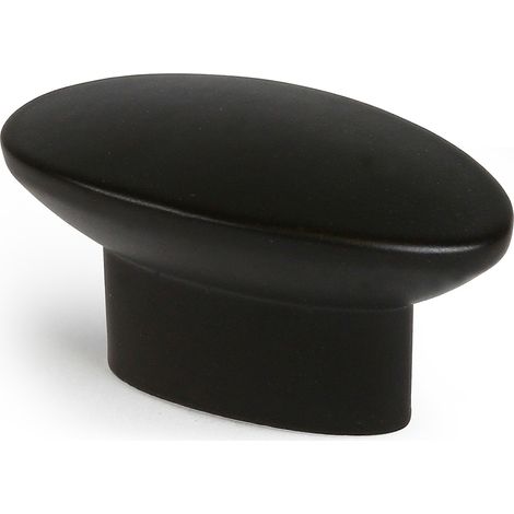 Pomo para Mueble  Estilo Contemporáneo  Fabricado en Zamak  Acabado en Negro Mate  Medidas 401924 mm  Sistema de Fijación Atornillado  Incluye Tornillos M4  4 Unidades -