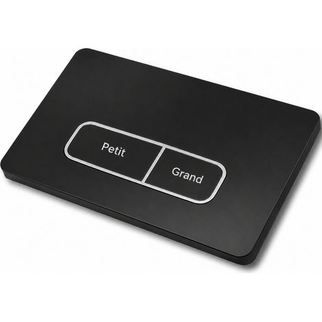 Plaque de Déclenchement WC Encastré compatible Sigma modèle C noir mat Commande Murale 1 × 1 × 1 cm 1 g – Livraison gratuite