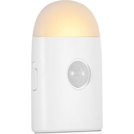 Veilleuse LED avec détecteur de mouvement (1 pièce), veilleuse rechargeable USB, veilleuse à capteur de luminosité, lampe de placard