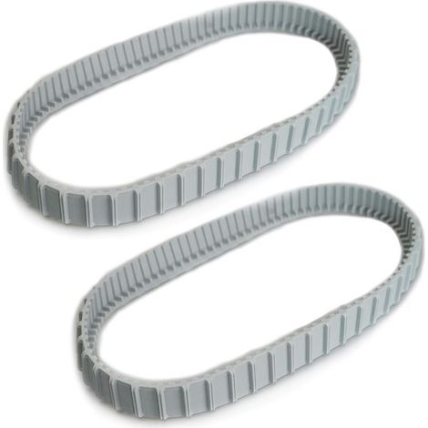 (Lot de 2) Bandes de roulement grises de remplacement pour robots nettoyeurs de piscine Maytronics Dolphin — Référence 9983152R2 (Pièces Dolphin)
