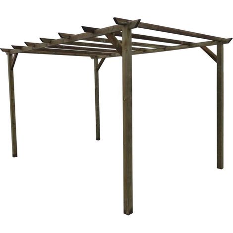Pergola libera in Pino impergnato 300x300xH400 cm (1/3)