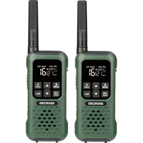 DECROSS DC93 Dunkelgrün 2er-Set DC9315114502000 Talkie-walkie PMR (1/4)