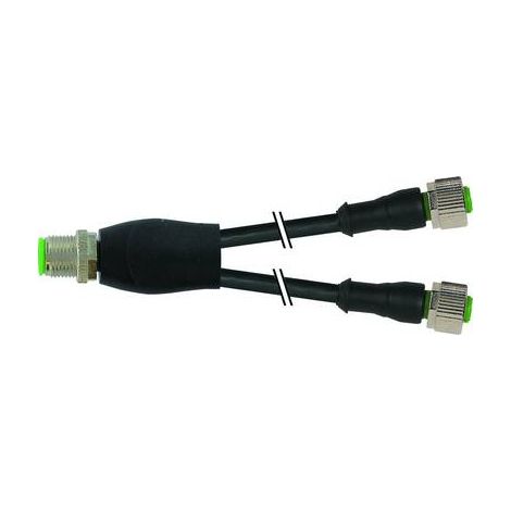 Murrelektronik Distribuidor M12 negro 4 polos cable 0,60 m