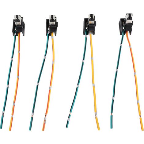 4PCS PLIGNE DE COURS DE Câble DE Phare, Support, Matériau ABS, Connexion Sécurisée, Connecteur DE Faisceau DE Phare H1 avec Douille, pour les Feux DE Brouillard, Lumières. (1/5)