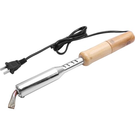 Fer à souder électrique 220V 100W avec pointe en ciseau et manche en bois pour travaux domestiques (1/5)