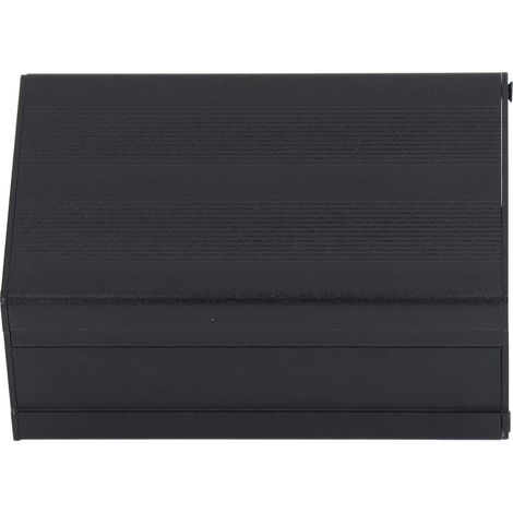 Boîtier de jonction électrique étanche en aluminium, type split, pour bricolage, 46 x 76 x 110 mm, bande noire (1/5)