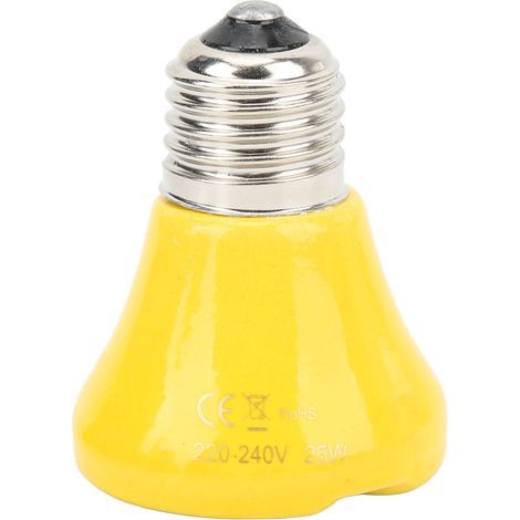 Ceramic heat lamp for reptiles, Mini infrared amphibian heater for reptiles and lizards 220V-240V (1/5)