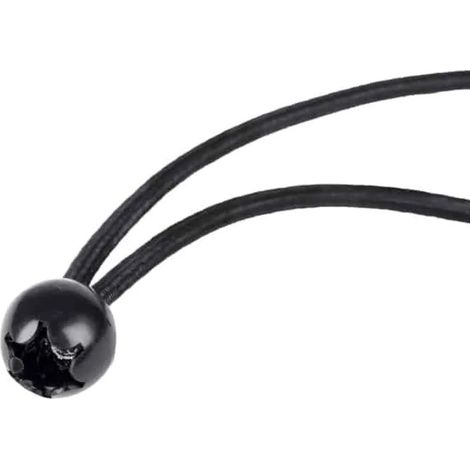 Sandow avec boule noir 6mm x 25cm, fixation bâche facile (1/2)