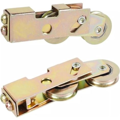 Lot de 2 roulettes de 1-1/4 pouce pour porte coulissante de patio, roulements robustes pour porte coulissante, roulements longue durée pour porte coulissante.