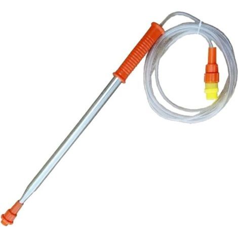 Teleskopstange aus Edelstahl für elektrische Gartenspritze. Robuste und einfach zu montierende Verlängerungsstange zum Besprühen und Bewässern von Pflanzen. (1/5)
