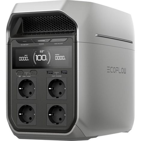 Ecoflow DELTA 3 Plus tragbare Energiestation grau
