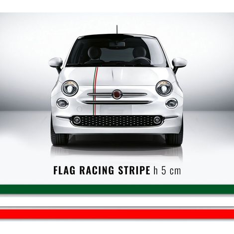 Stripes Strisce Adesive per Auto Tricolore Italia - Dimensione: 50 MM