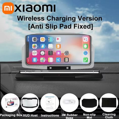 Accessoires pour voiture Xiaomi : affichage tête haute HD, navigation, support de téléphone pliable, projecteur de pare-brise, loupe d'écran. (1/5)