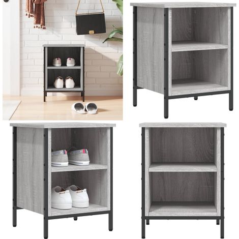 Zapatero madera de ingeniería gris Sonoma 38x35x50 cm - Mueble para zapatos - Estantería para zapatos