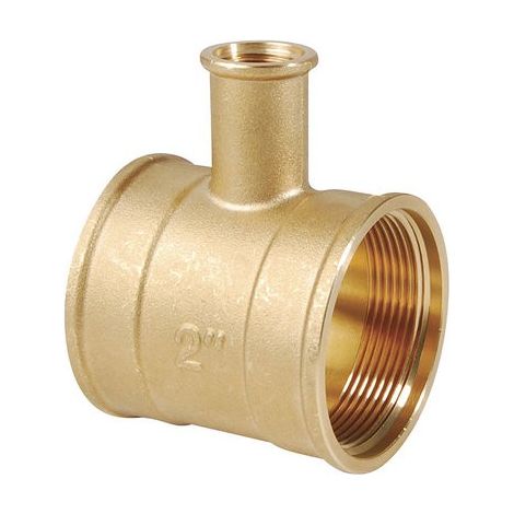 Thermador – Té en laiton pour thermomètre à plongeur 1'1/2 – Raccord femelle – Système de plomberie – Installation à visser (1/2)