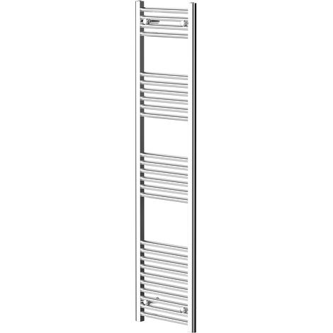 Pizarro Chrome 1600mm x 400mm Straight Heated Towel Rail (1/5)
