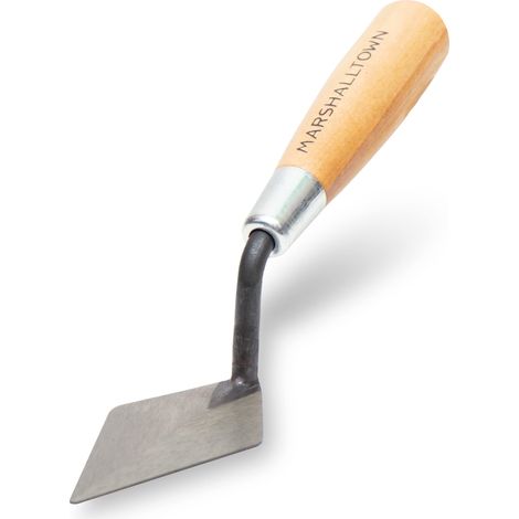 Marshalltown 46 114S Archaeology Trowel, Rigida a Punta in Stile londinese, con Manico in Legno, cazzuola in Acciaio, Dimensioni: 102x51 mm, Argento