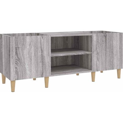 Armoire à disques - Meuble disques de rangement sonoma gris 121x38x48 cm bois d'ingénierie fr257 - Maison La Vie