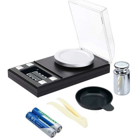 Balance Numérique, Balance de Poche avec Ecran LCD, Balance Electronique 0.001-50g avec Balance Haute Précision, Mini Balance Intelligente Portable Milligram avec Fonction de Tare et De calibrage