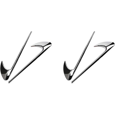 Ensemble de 4 baguettes latérales pour Mercedes-Benz Classe E W213 et Classe C W205 (rénovation E63S AMG), argent. (1/5)