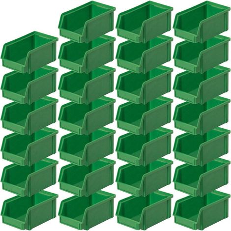 BRB 27 x sichtlbox Classic Fb 4, L x l x h 230/200 x 140 x 122 mm, contenu 3,7 l, vert