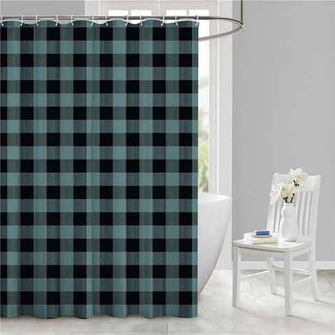 Rideau de douche pour salle de bain/salle d'eau, motif marbre, extra long, haute qualité, résistant aux moisissures, lavable en machine, 180 x 180 cm