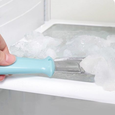 Cuisine Nettoyage Gadget Portable Utile Réfrigérateur Accessoires 1 Pièce Dégivrage Pelle En Acier Inoxydable Congélateur Grattoir À Glace Outil De Dégivrage(bleu) (1/5)