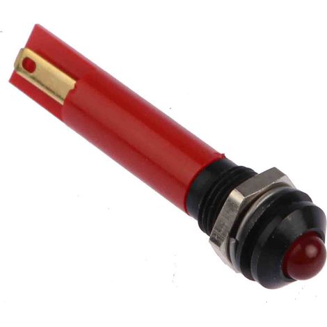 Voyant LED lumineux Rouge RS PRO, dia. 8mm, 230V c.a. ( Prix pour 1 )