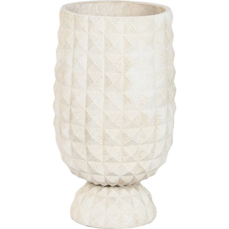 Macetero Fibra Arcilla 35X35X60 Desgastado Crudo (1/3)