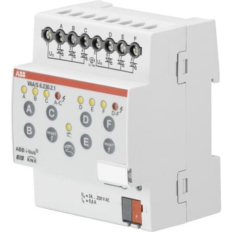 Module 6 Sorties Pilotes de Vannes 230V Mrd 2CDG110116R0011 ABB 588399 (1/3)