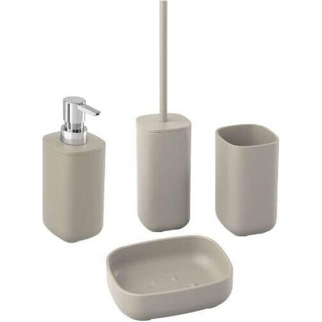 Kit accessori bagno serie POD tortora Metaform