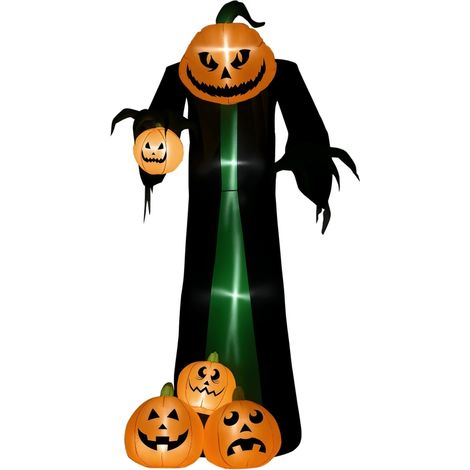 Decorazione di Halloween Gonfiabile con LED, per giardino, in poliestere, Multicolore, 129 × 96 × 240 cm (1/5)