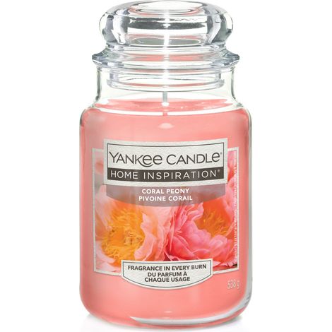 Yankee Candle Duftkerze Großes Glas Coral Peony 538 g rosa Duftkerze