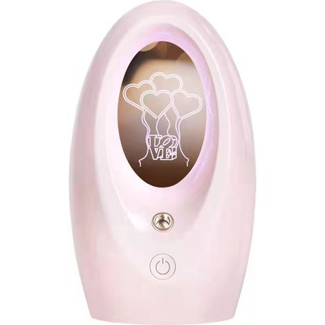Mini-USB-Luftbefeuchter mit leisem Nachtlicht für Büro und Schlafzimmer, Sakura Pink (Ballonmuster) (1/5)