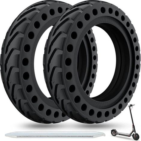 Lot de 2 pneus pleins Xiaomi M365, roues de rechange anti-crevaison pour trottinette électrique, 8,5 pouces (1/5)