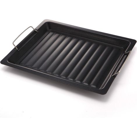 Poêle à Griller Antiadhésive pour Barbecue Charbon - Accessoires Barbecue et Outils de Cuisson Extérieur (1/3)