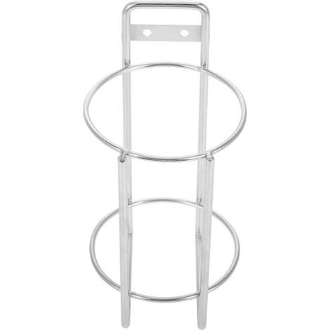 Porte-gobelet en anneau métallique pour maintenir les bouteilles thermos, adapté à une utilisation au bureau, conception peu encombrante, 1 pièce par paquet. (1/5)