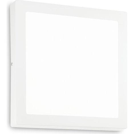 Ideal Lux Universal - Grand Plafonnier Carré Intérieur LED 1 Lumière Blanc (1/2)