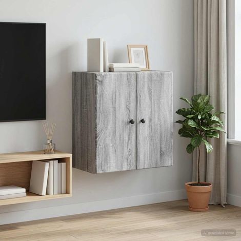 vidaXL Armoire Murale Sonoma gris 59 x 31 x 60 cm Bois d'ingénierie (1/5)