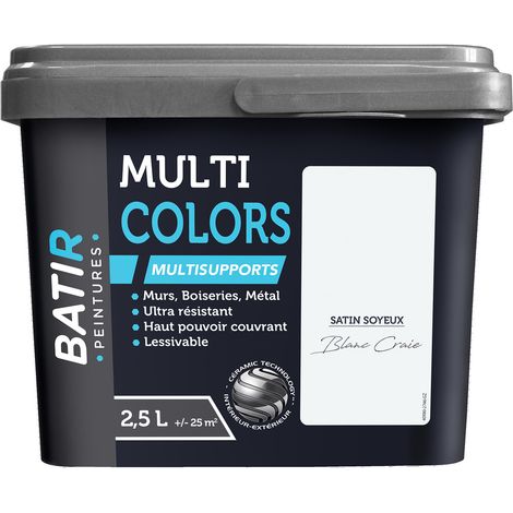 Batir Multicolori Vernice Multisupporto Satinata Setosa 2,5l - Batir